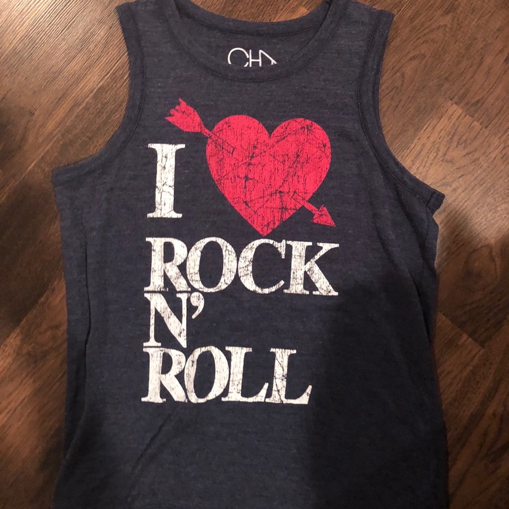 Chaser rock n roll tank muscle tee xs